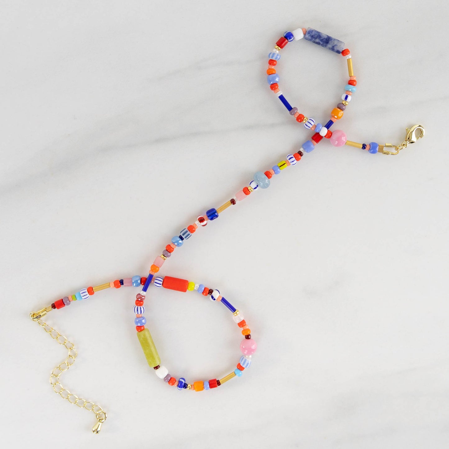 Summer Necklace | Colorful Beaded Necklace