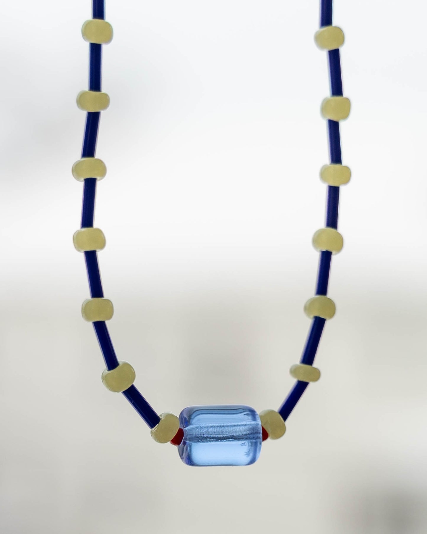 Rue Necklace | Blue & Green Beaded Necklace