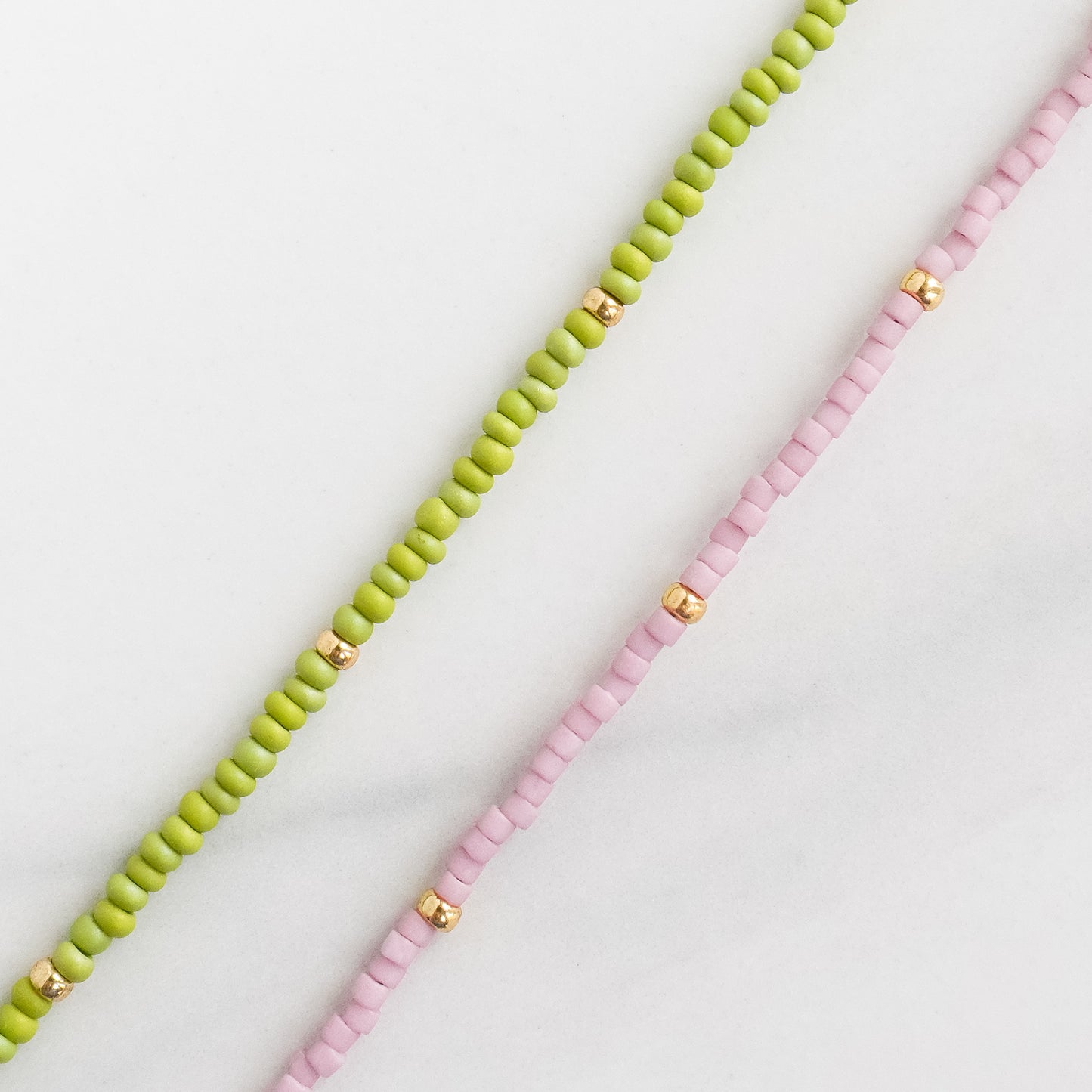 Iris Necklace | Tiny Seed Bead Layering Necklace