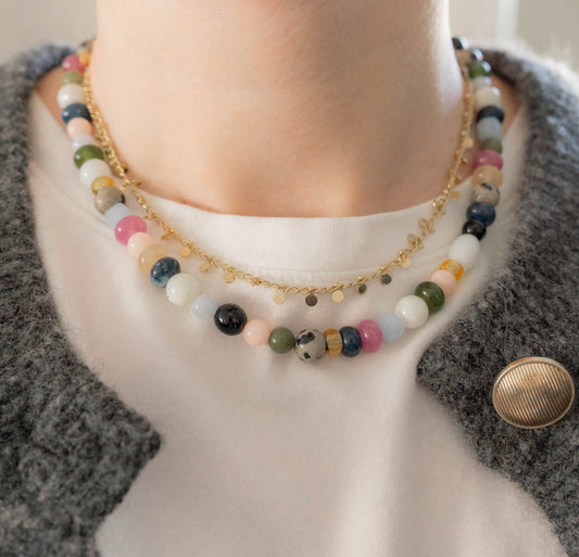 Daphne Necklace | Chunky Beaded Necklace