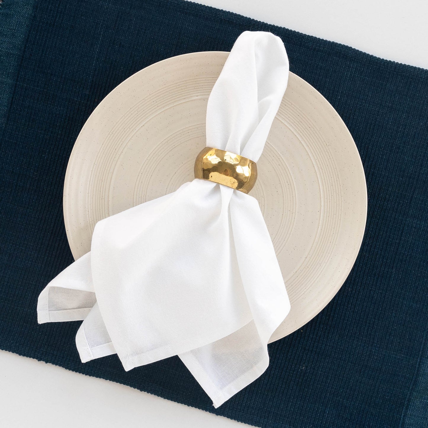 Blank White Cotton Napkins