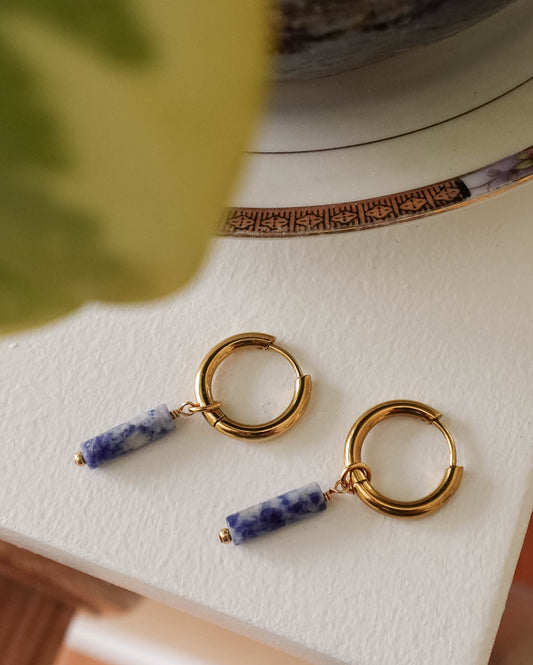 River Huggie Hoop Earrings