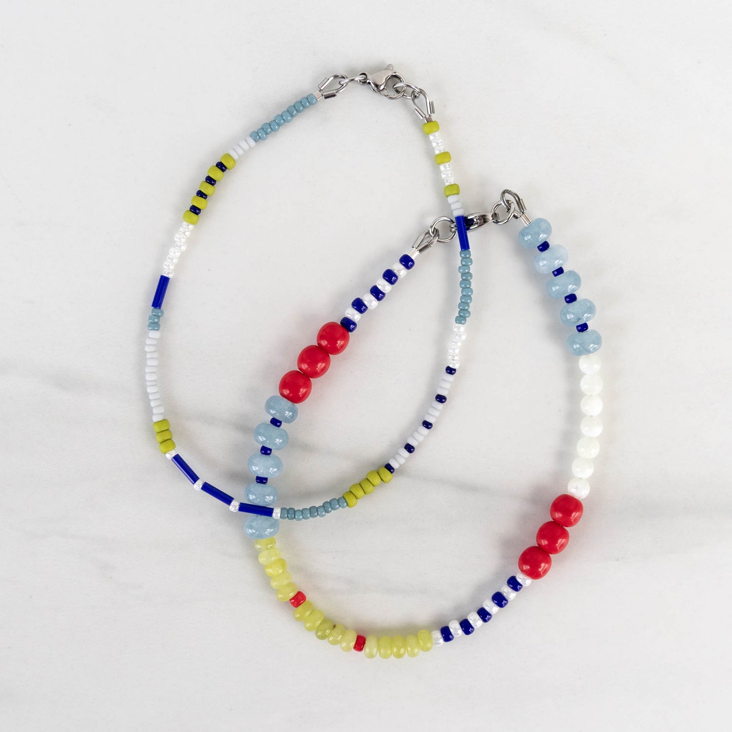 Cove Anklet | Colorful Seed Bead Anklet