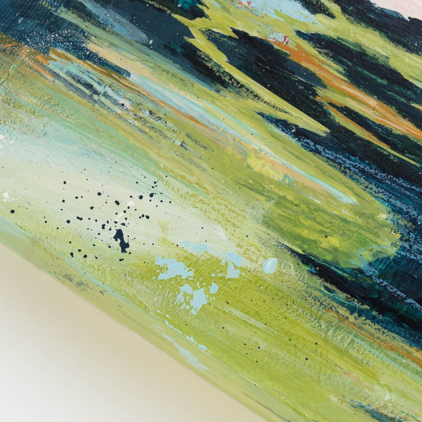 Can You Smell the Rain? II | 11x14 Abstract Landscape Painting on Wood Panel
