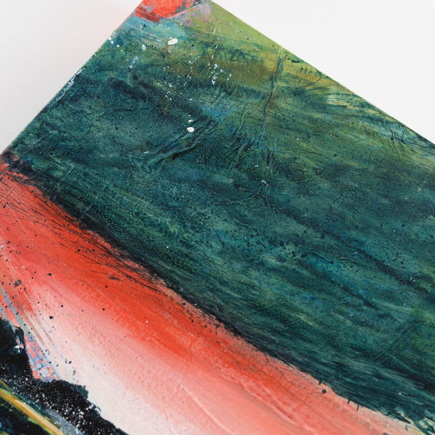 Can You Smell the Rain? II | 11x14 Abstract Landscape Painting on Wood Panel