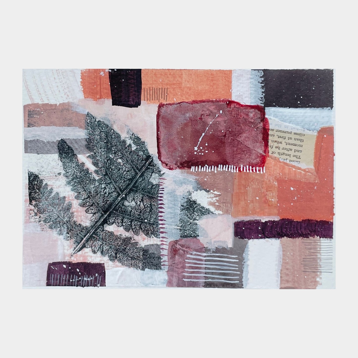 Desert Fern I | 5x7 inch Acrylic Painting