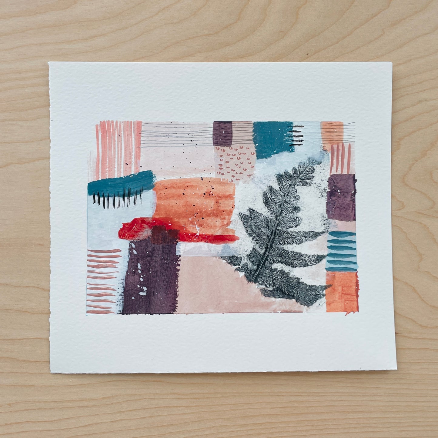 Desert Fern II | 5x7 inch Acrylic Painting
