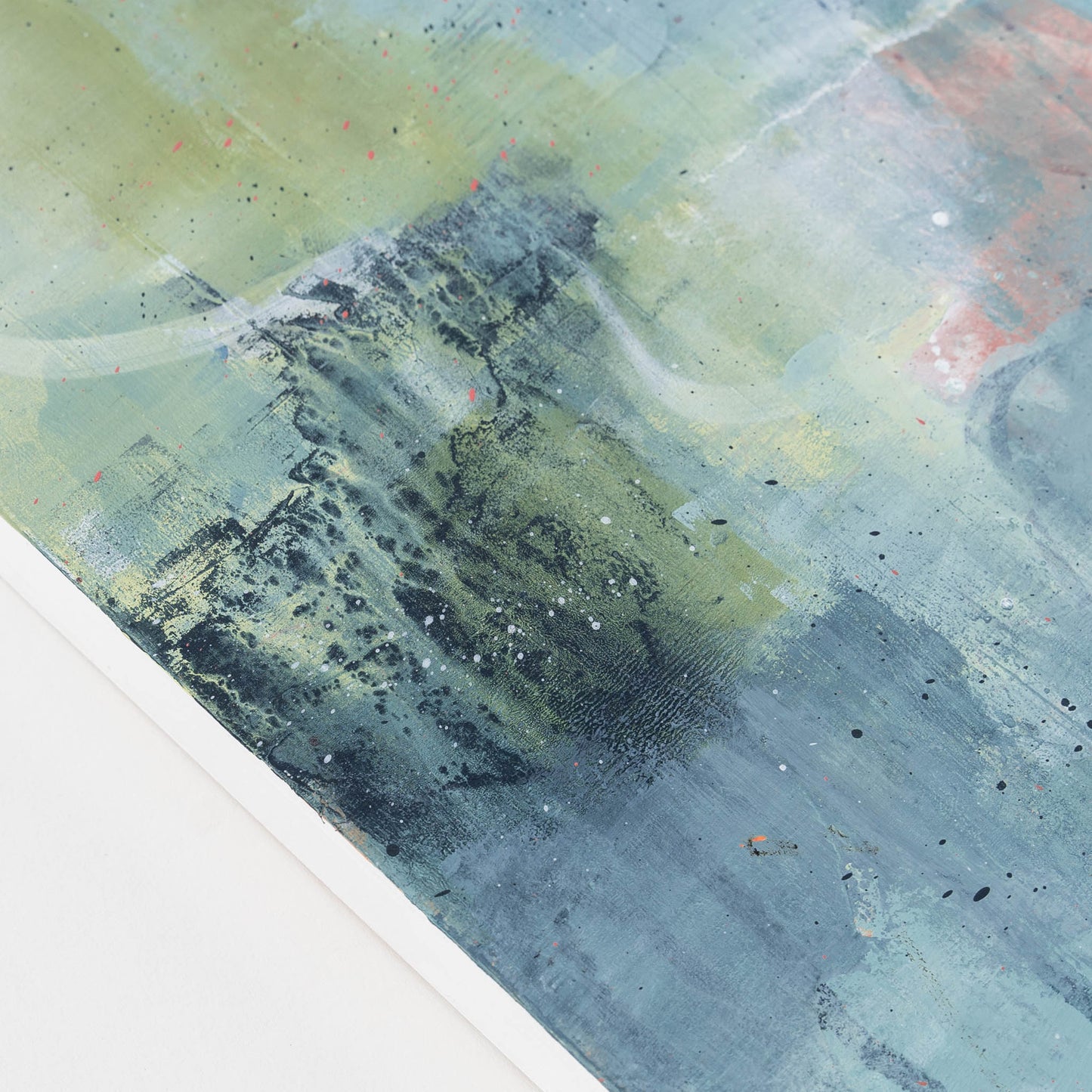Misty Morning Waltz I | 12x12 Abstract Painting on Wood Panel