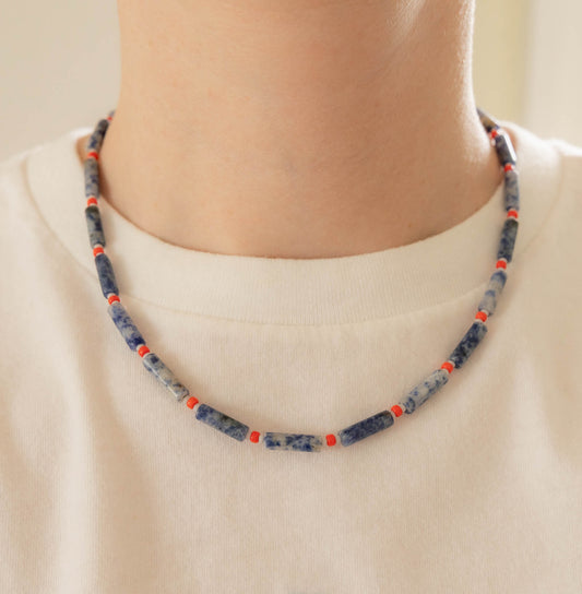 River Necklace | Beaded Gemstone Necklace