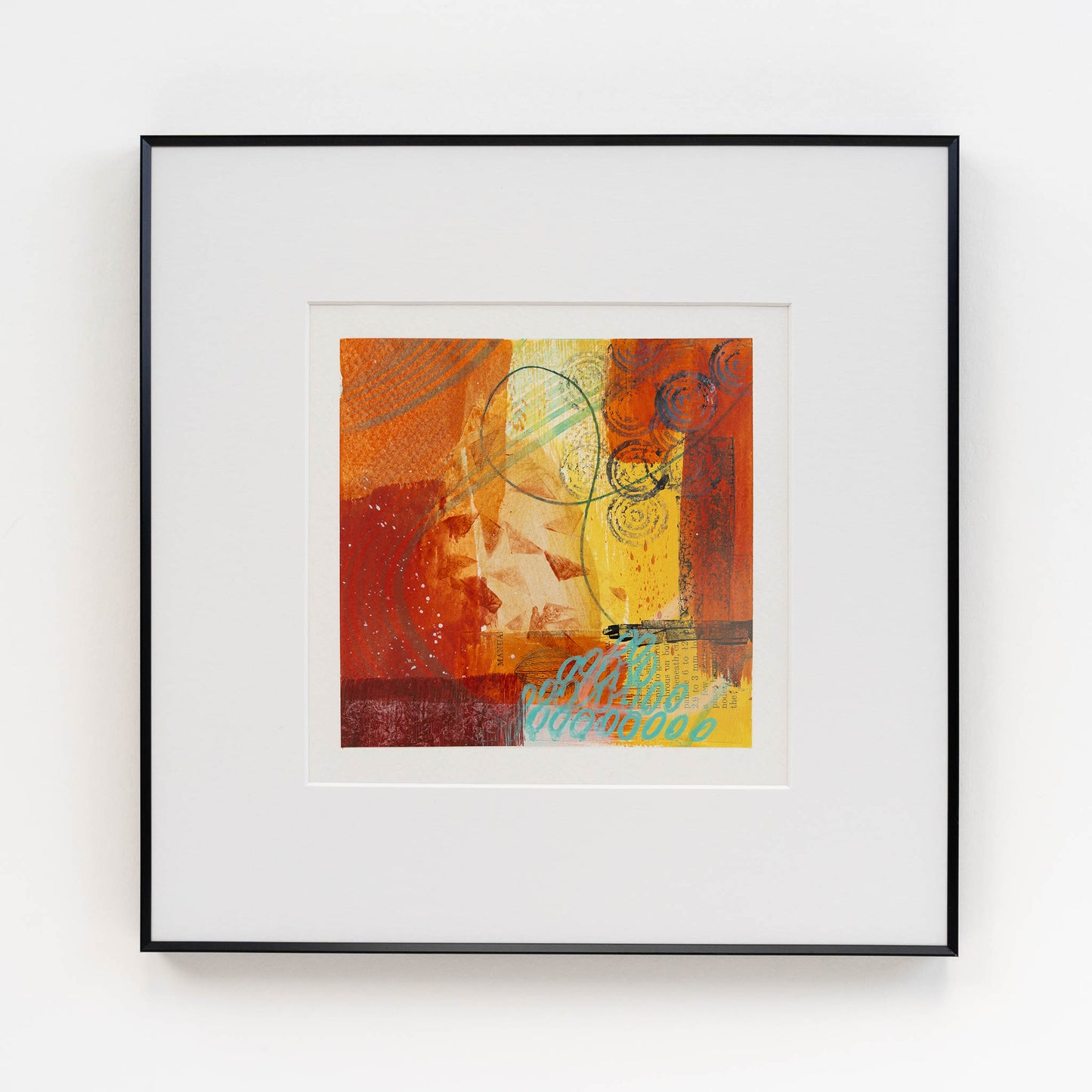 Rooftop Garden Party III | Framed 6x6 inch Acrylic Painting