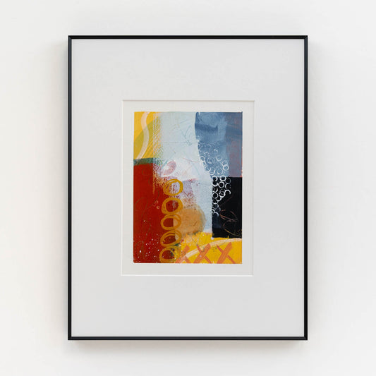 Rooftop Garden Party V | Framed 5x7 inch Acrylic Painting