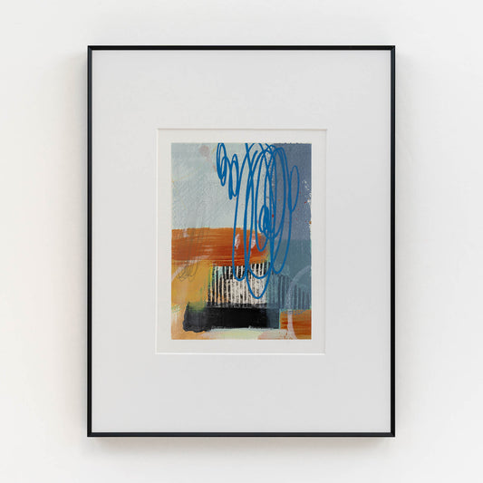 Rooftop Garden Party IX | Framed 5x7 inch Acrylic Painting