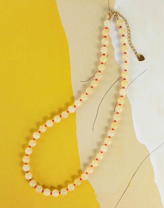 Sunshine Necklace | Yellow Gemstone Beaded Necklace