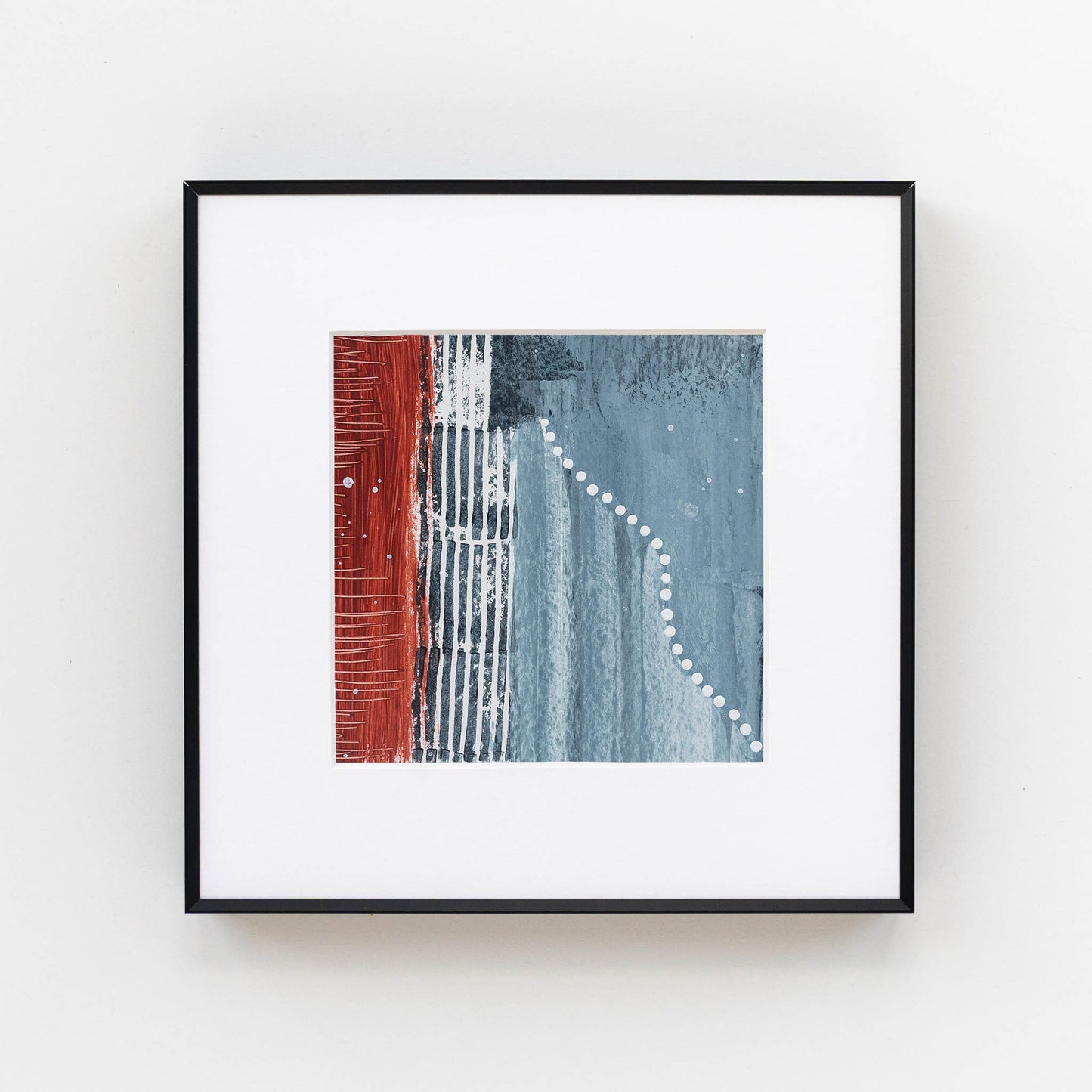 Urban Noise II | Framed 5x5 inch Acrylic Painting