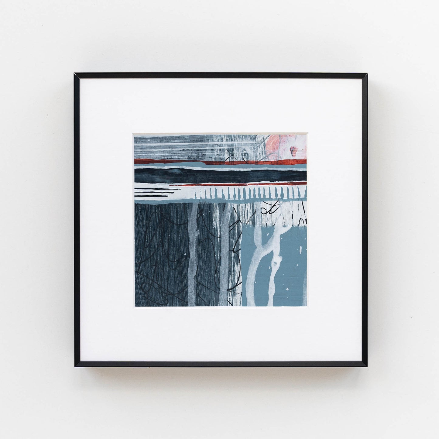 Urban Noise III | Framed 5x5 inch Acrylic Painting