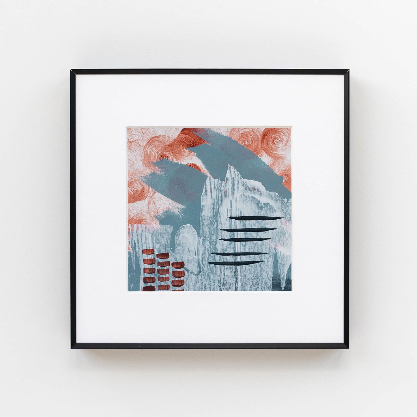 Urban Noise V | Framed 5x5 inch Acrylic Painting