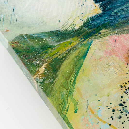 Windswept Clarity | 11x14 Abstract Painting on Wood Panel