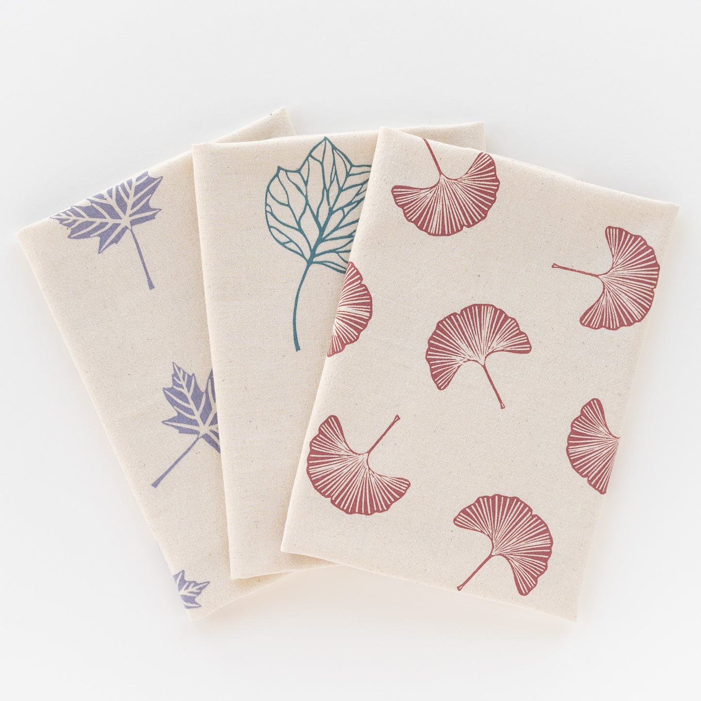 Mixed Leaf Tea Towel Set IV