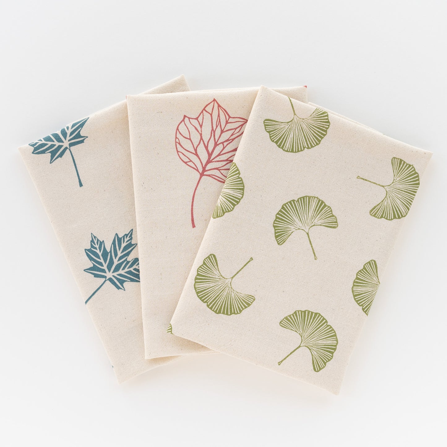 Mixed Leaf Tea Towel Set II