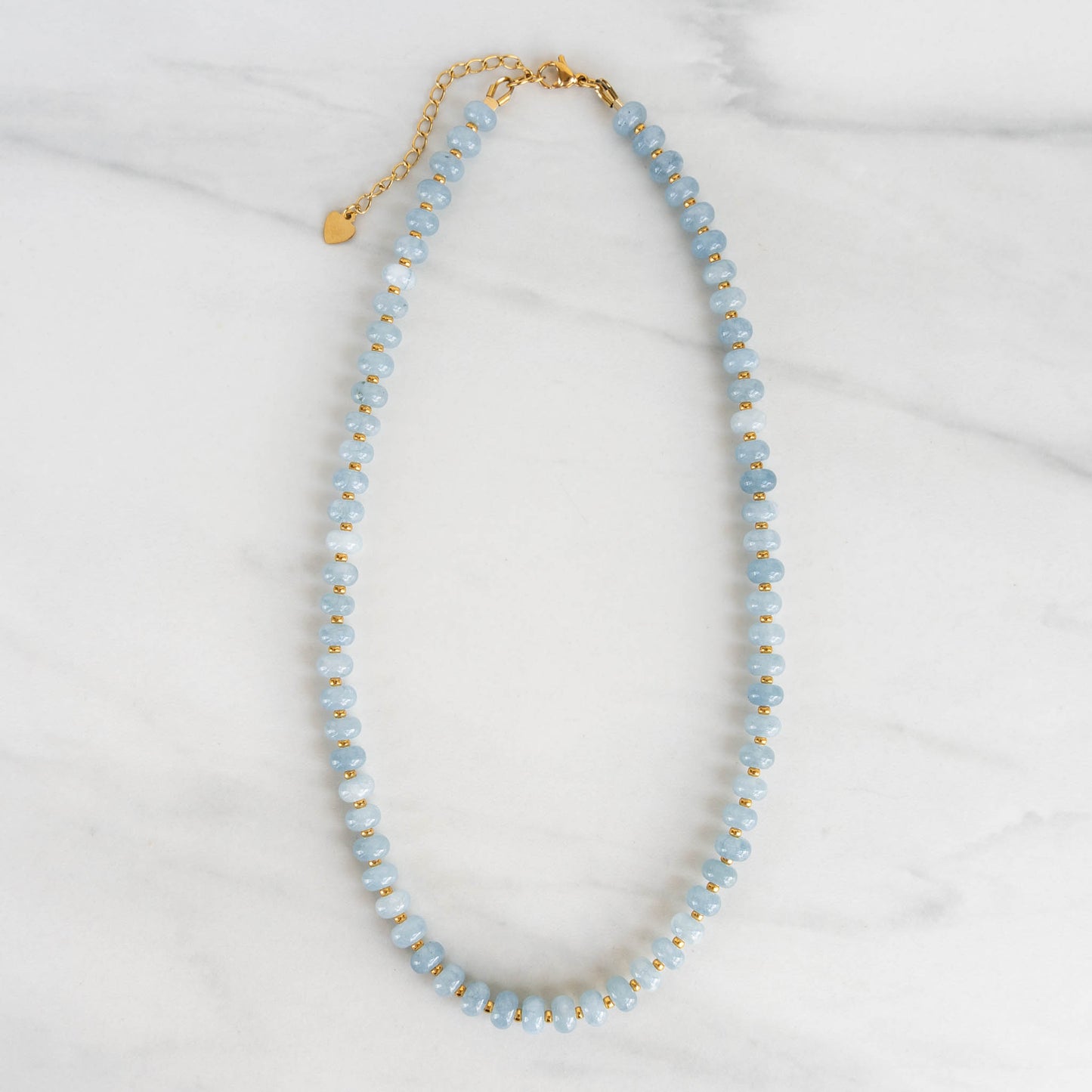 Dahlia Necklace | Beaded Gemstone Charm Necklace