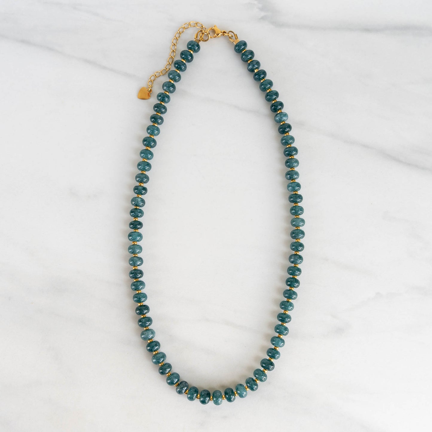 Dahlia Necklace | Beaded Gemstone Charm Necklace