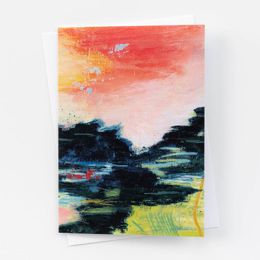 Abstract Landscape Fine Art Card | Far From the Road