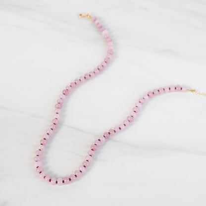 Dahlia Necklace | Candy Gemstone Beaded Necklace