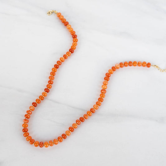 Dahlia Necklace | Candy Gemstone Beaded Necklace