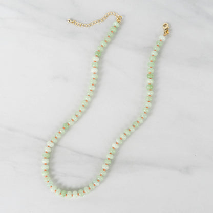 Dahlia Necklace | Candy Gemstone Beaded Necklace