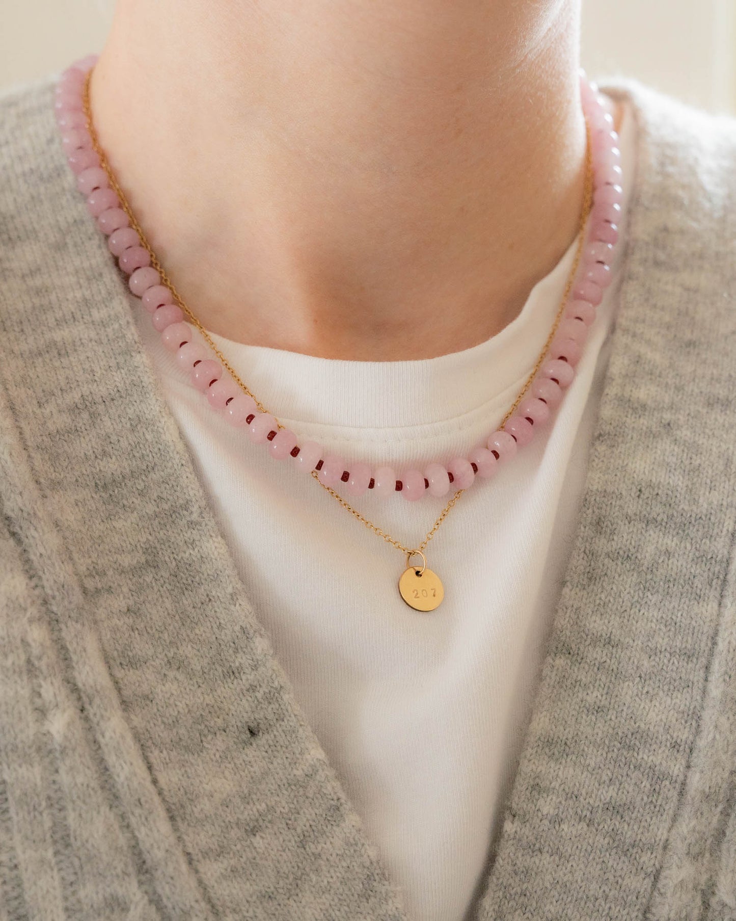 Dahlia Necklace | Candy Gemstone Beaded Necklace