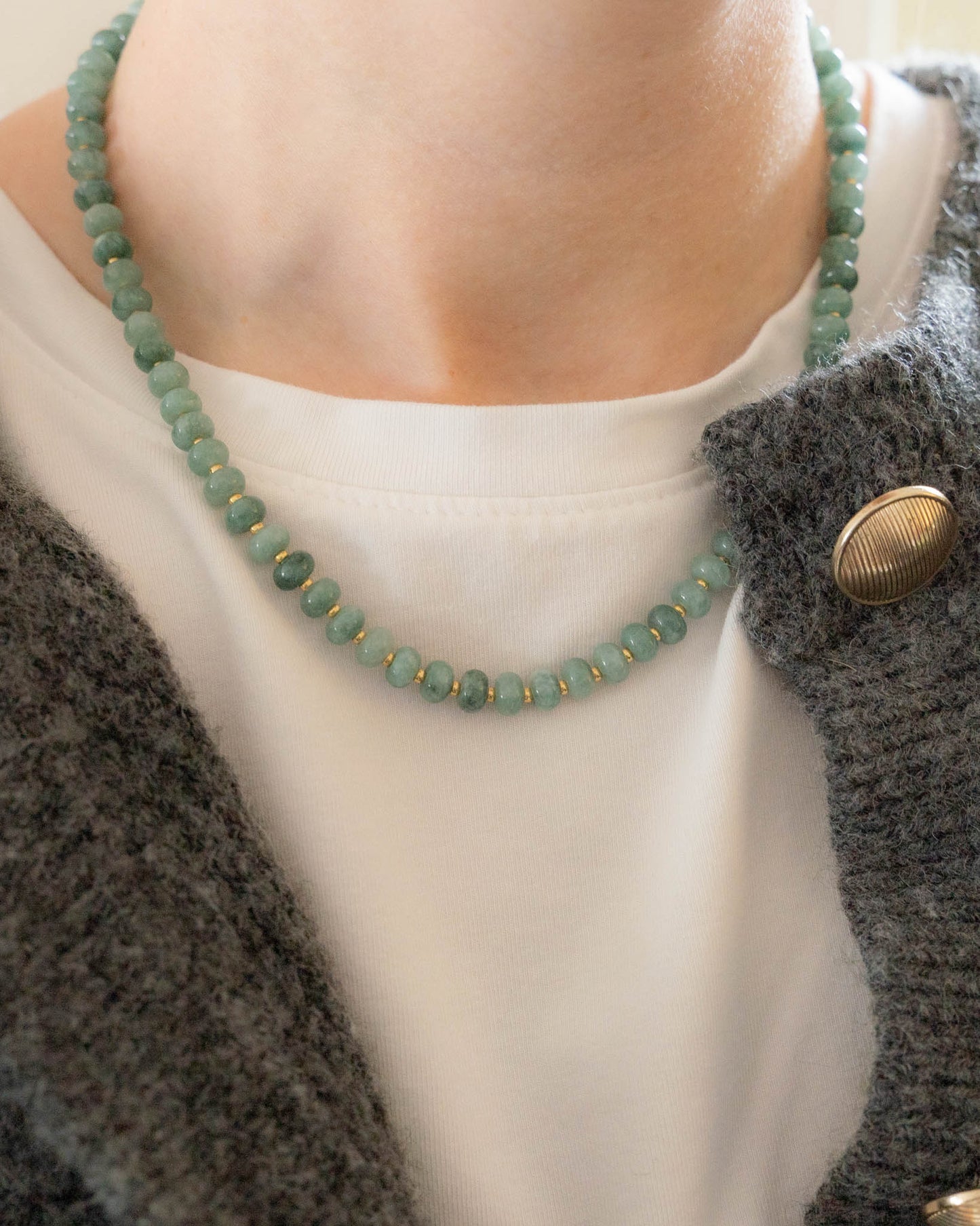 Dahlia Necklace | Candy Gemstone Beaded Necklace