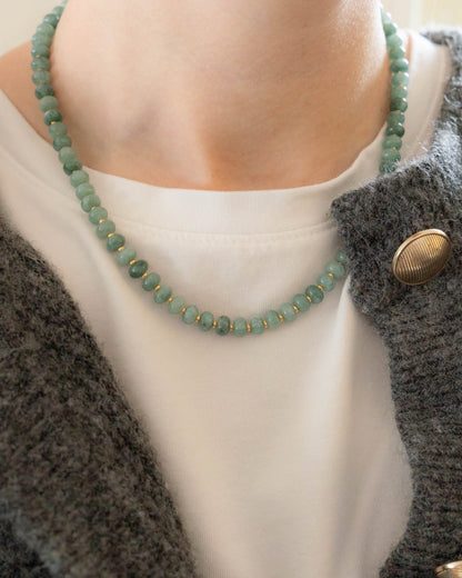 Dahlia Necklace | Candy Gemstone Beaded Necklace