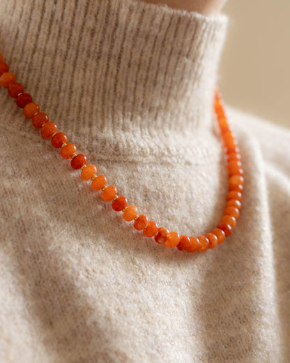 Dahlia Necklace | Candy Gemstone Beaded Necklace