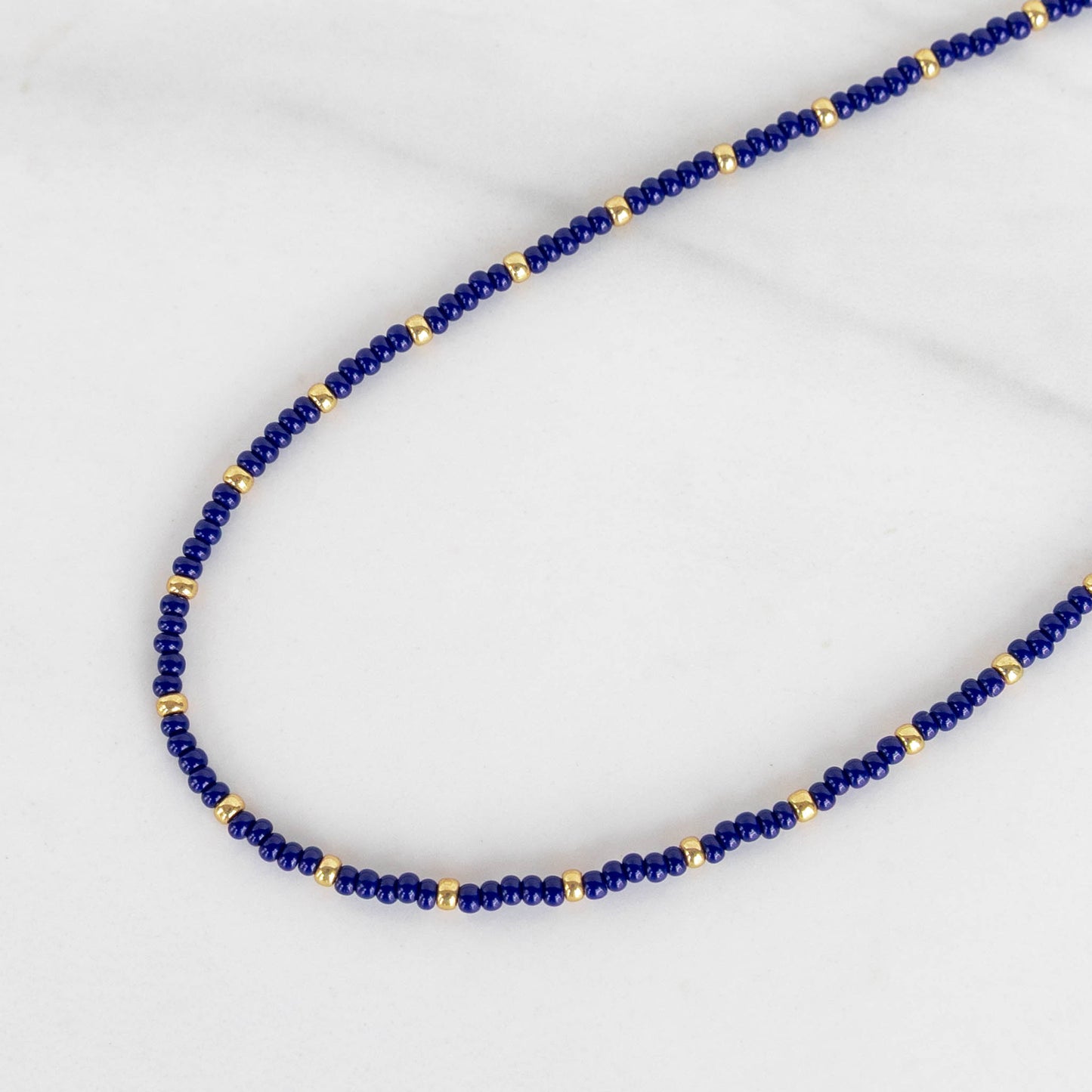 Iris Necklace | Tiny Seed Bead Layering Necklace