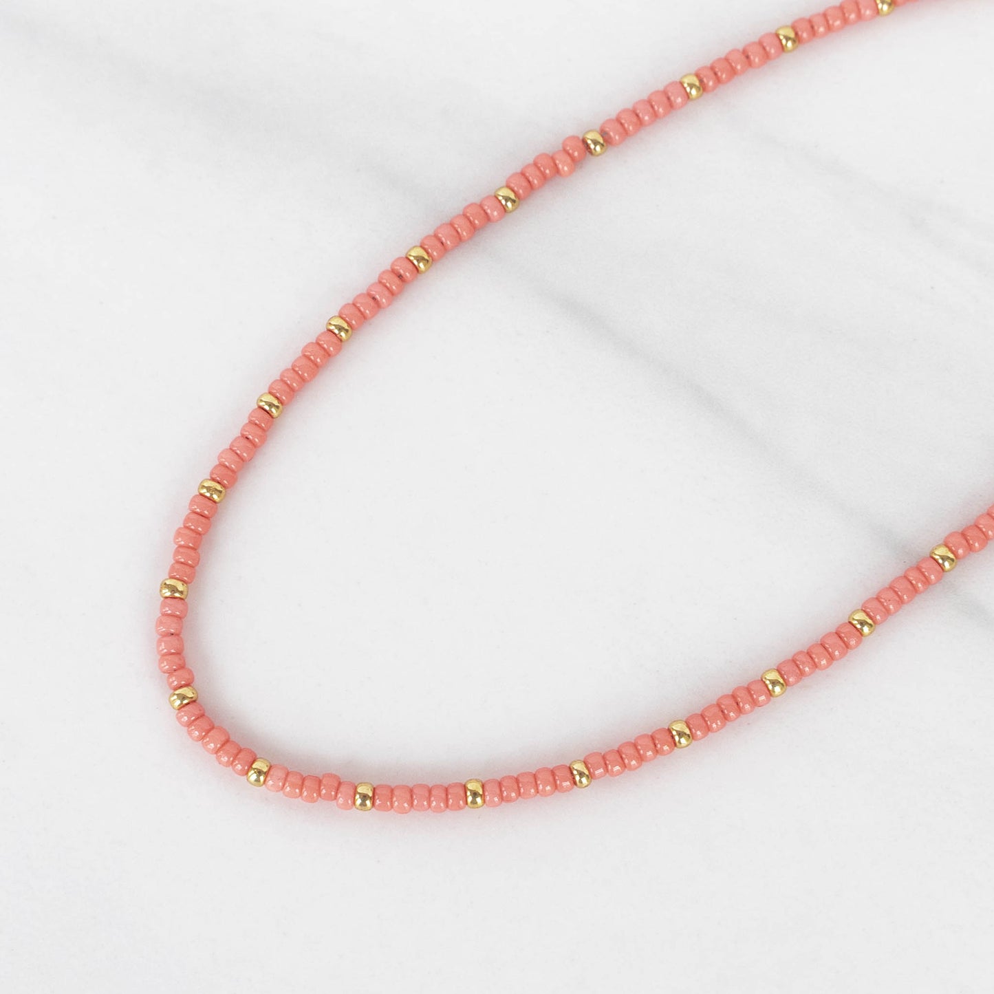 Iris Necklace | Tiny Seed Bead Layering Necklace