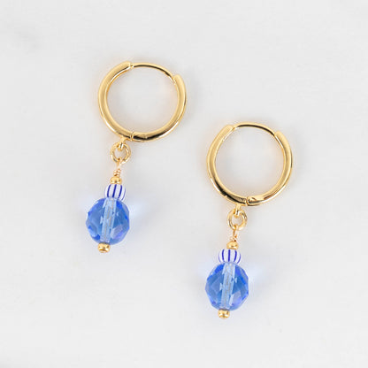 Gold Hoop Drop Earrings