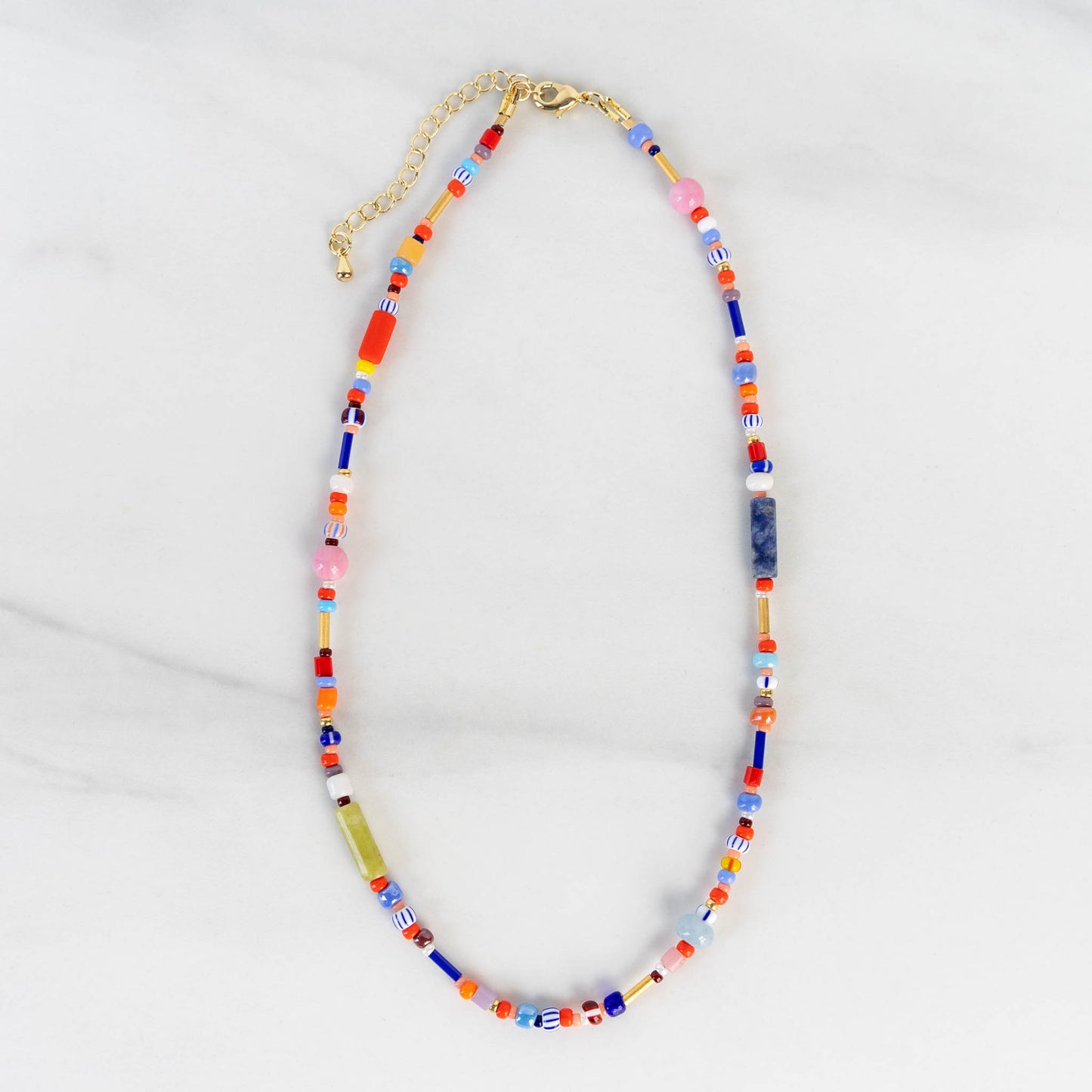 Summer Necklace | Colorful Beaded Necklace