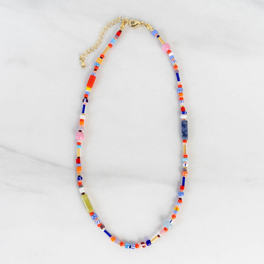 Summer Necklace | Colorful Beaded Necklace