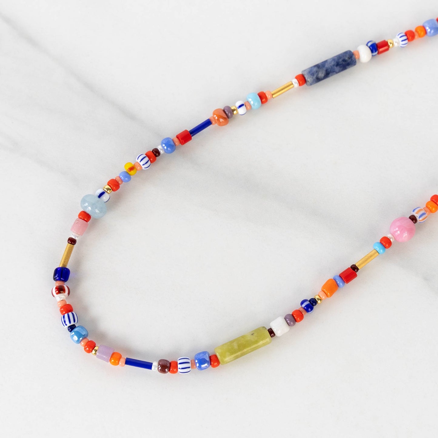 Summer Necklace | Colorful Beaded Necklace