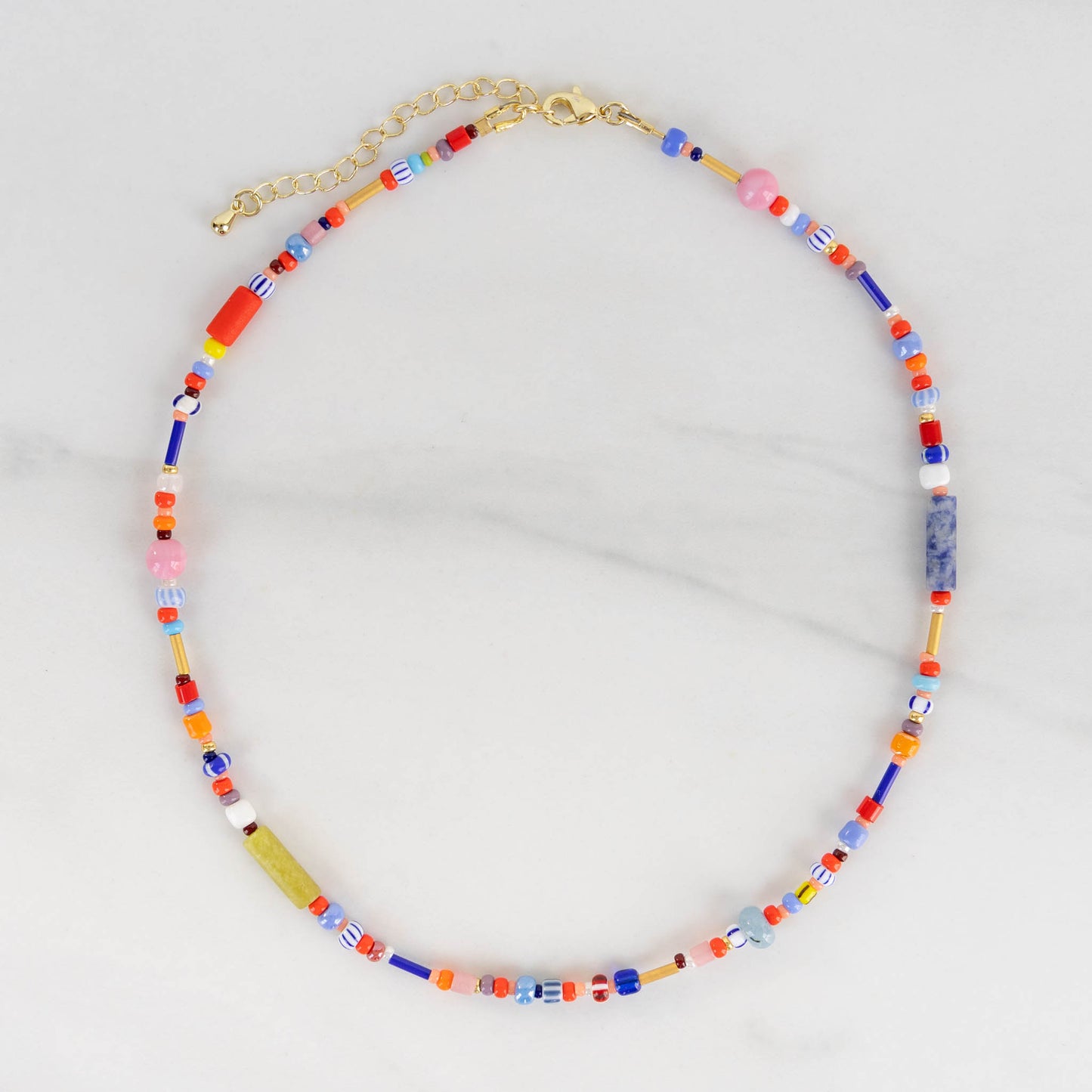 Summer Necklace | Colorful Beaded Necklace