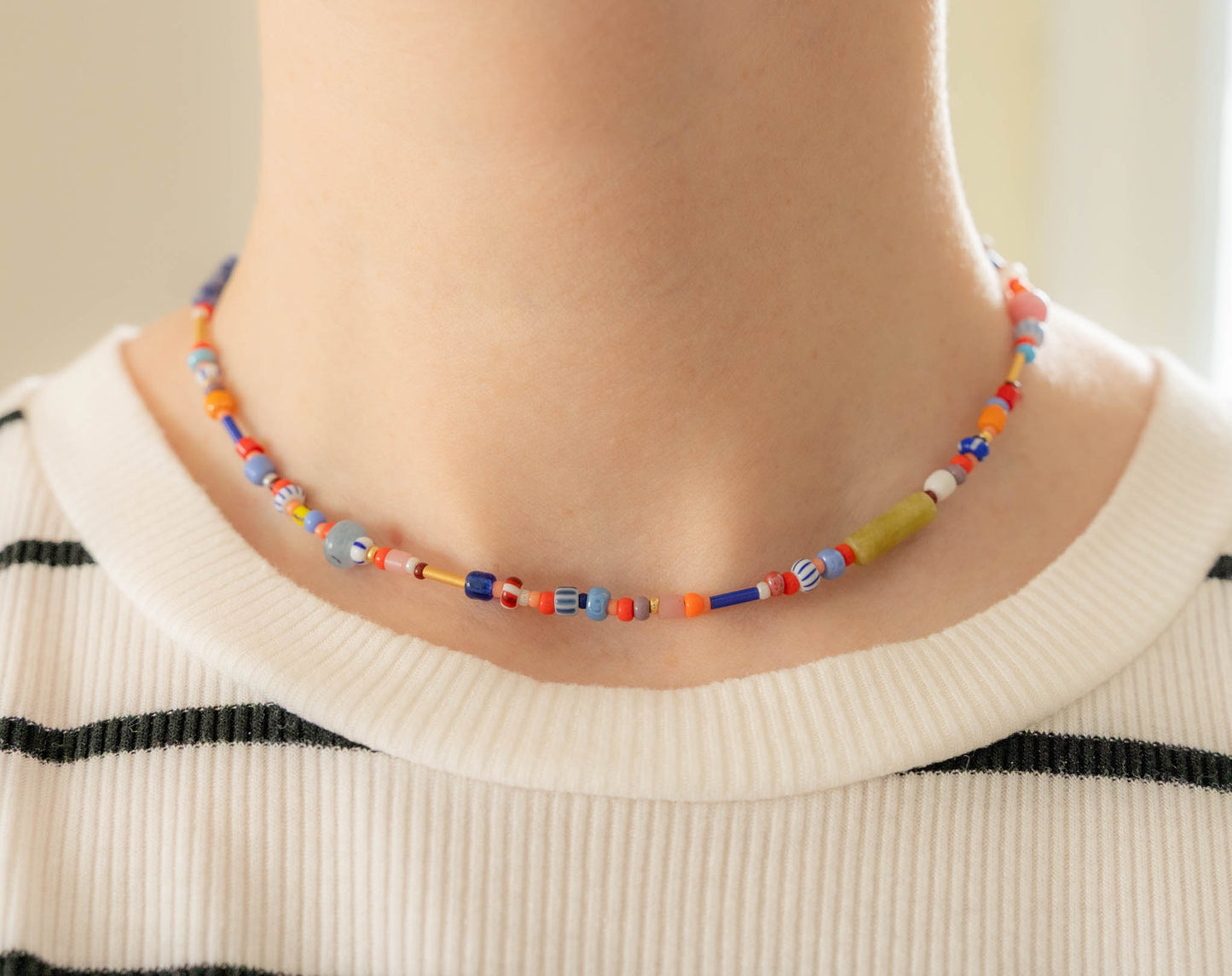Summer Necklace | Colorful Beaded Necklace