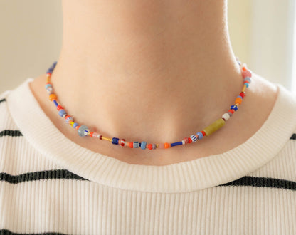 Summer Necklace | Colorful Beaded Necklace