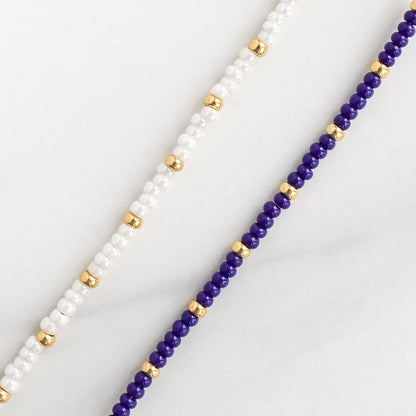 Acacia Necklace | Delicate Seed Bead and Pearl Necklace