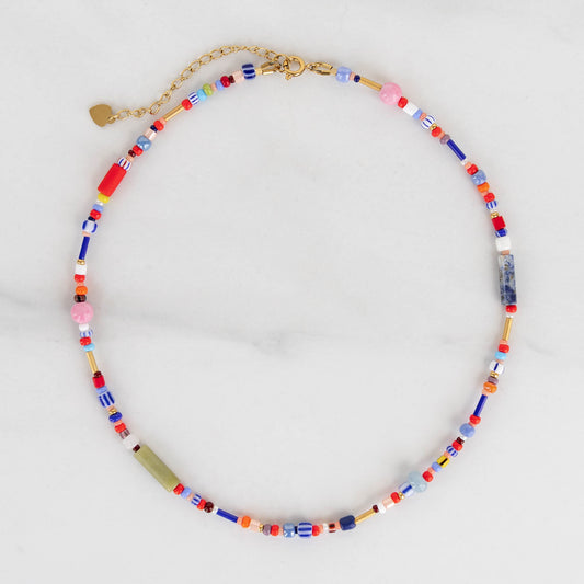 Summer Necklace | Colorful Beaded Necklace