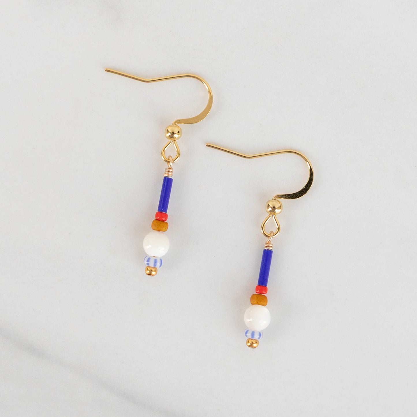 Rowan Earrings | Colorful Beaded Dangle Earrings