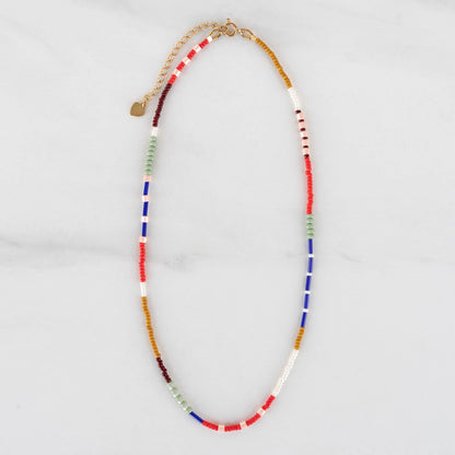 Rowan Necklace | Colorful Seed Bead Choker Necklace