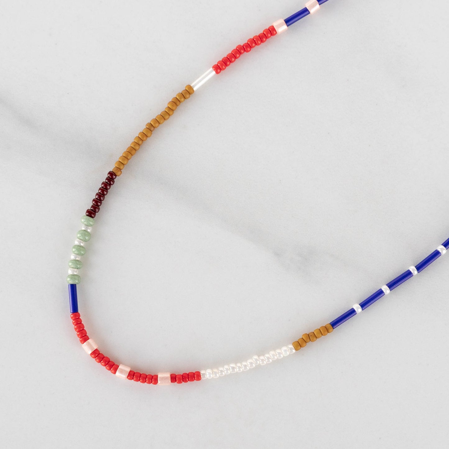 Rowan Necklace | Colorful Seed Bead Choker Necklace