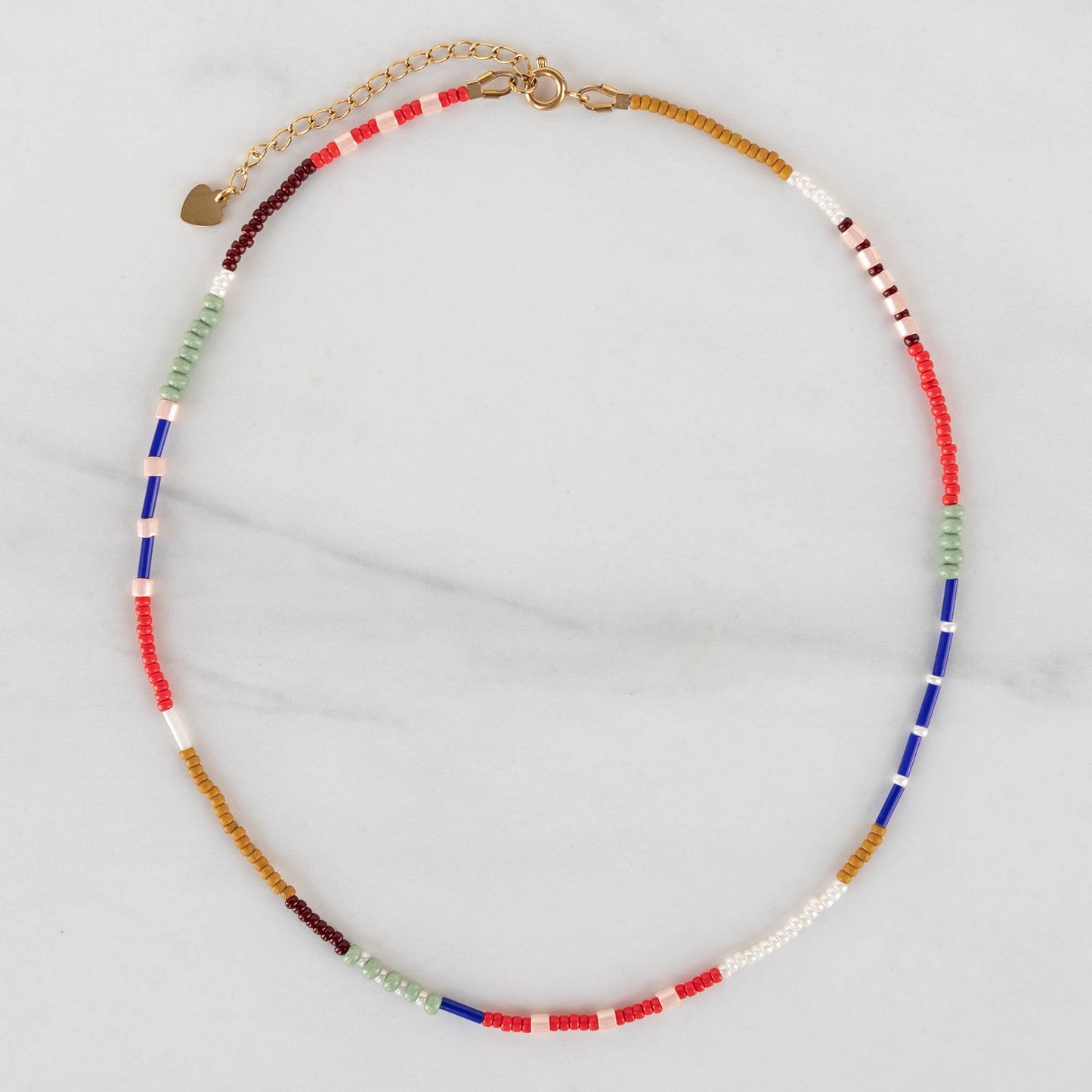 Rowan Necklace | Colorful Seed Bead Choker Necklace