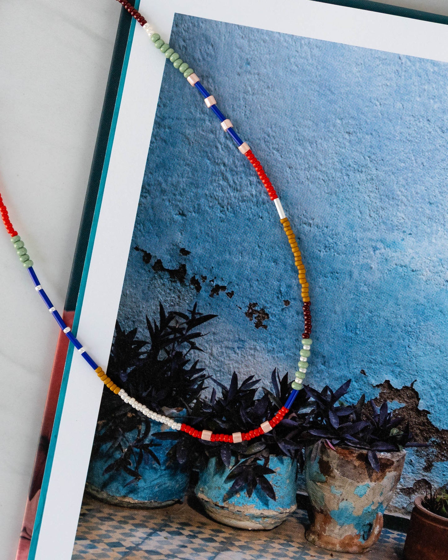 Rowan Necklace | Colorful Seed Bead Choker Necklace