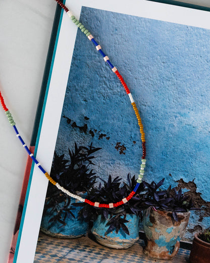 Rowan Necklace | Colorful Seed Bead Choker Necklace